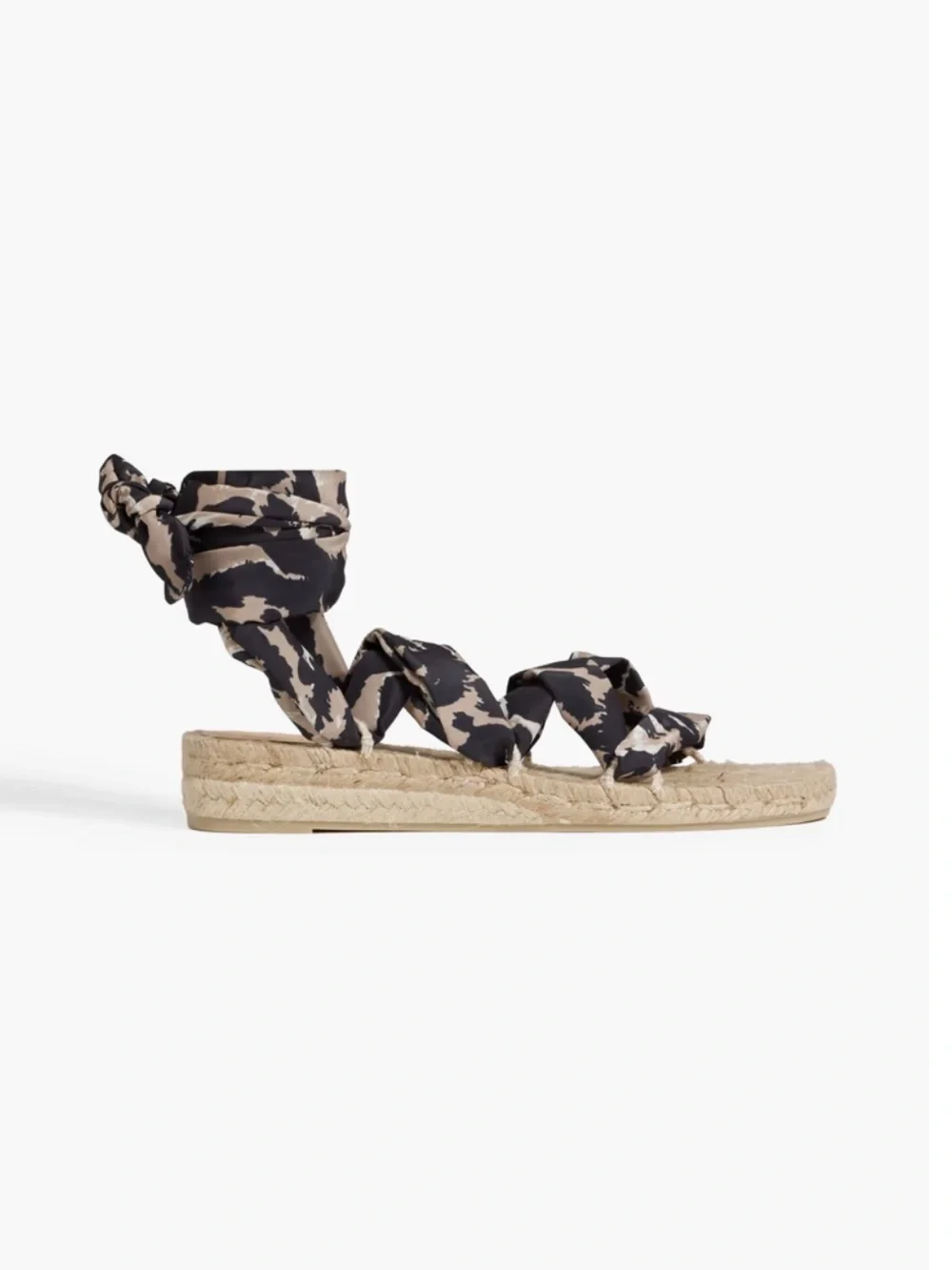 DIANE VON FURSTENBERG X CASTAÑER Paloma printed crepe de chine espadrille sandal